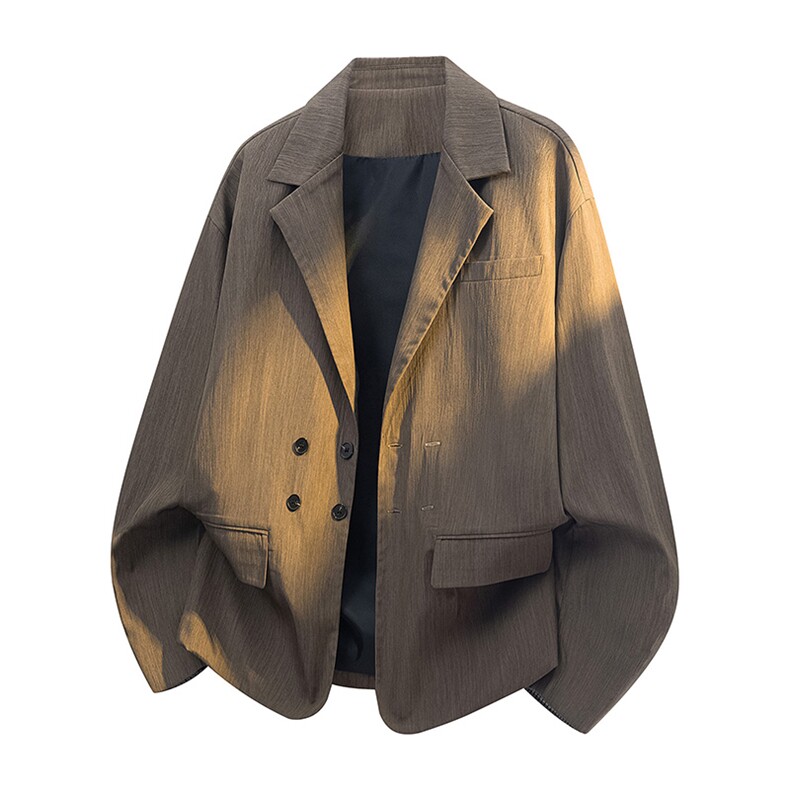 得物二开复古高级感西服外套男秋季潮流小众休闲衬衫JK1248-P70,男装西服,星座1103-3