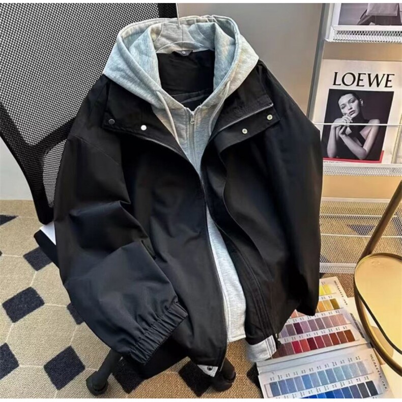 现货假两件夹克男三防二开冲锋衣外套DSA157B-JK763-特P60图片