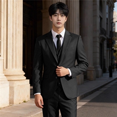 1506A/GW30+GK03+M010/P60英伦风绅士韩版抗皱轻奢西服套装，男装西服套装，星座1506A