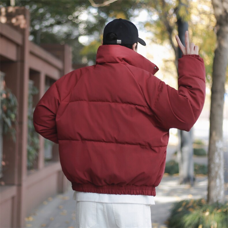 图脏脏服冬季短款棉衣外套立领宽松面包服MY60/P85/118，男装棉衣，星座1412-2