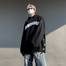 套头潮流常规休闲宽松型美式潮牌连帽卫衣男女同款EG111-P65，男装卫衣，星座1109-3