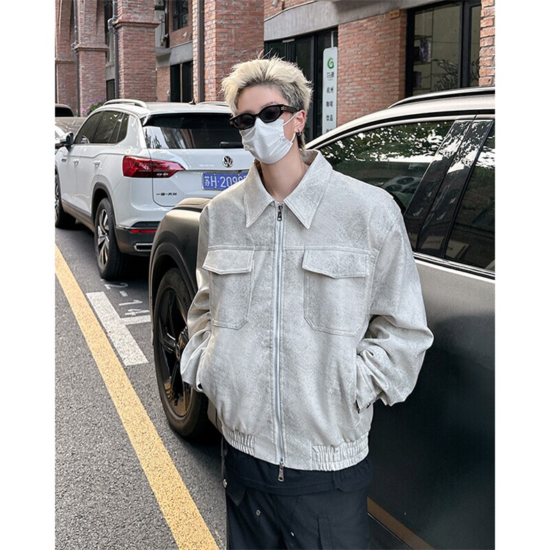 F494P80秋冬男装短款J夹克短款外套休闲男装宽松,男装夹克,星座512-6