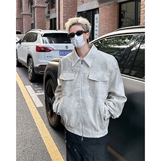 F494P80秋冬男装短款J夹克短款外套休闲男装宽松，男装夹克，星座512-6