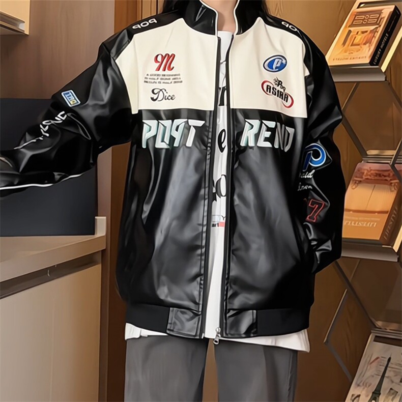 机车服皮衣PU皮夹克外套NCF18-P98控139,男装夹克,电商C303