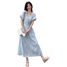 【现货】连衣裙女2025夏季新款短袖裙子2C227/2551/P155K218，女装连衣裙，2C227