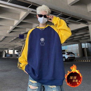 抖音得物供货 提供视频 秋冬重磅美式宽松织带圆领卫衣0767图片