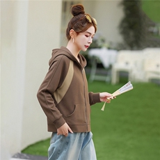 短外套女针织拼色上衣女，女装短外套，芙芮