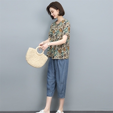 2023夏季新款时尚气质宽松显瘦休闲舒适潮流两件套，女装套装/套裙，独衣靓