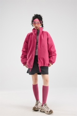 男士冬季美拉德立领棉服潮流百搭纯色棉衣外套情侣保暖M8822-P70，男装棉衣，星座1403A