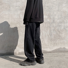 牛仔裤痞帅高街男宽松韩版S-3XL直筒潮牌ins秋冬长裤K1851-P40，男装休闲裤，星座512-2