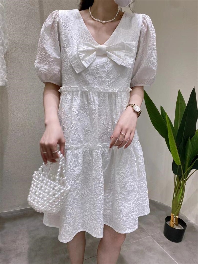 韩版蝴蝶结宽松连衣裙，女装连衣裙，Balance Studio(2F)