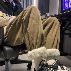 冬季加绒加厚休闲裤男灯芯绒D329-QM568-P65-控88图片