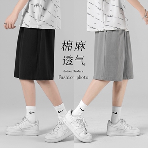 夏季2022短裤男夏季薄款垂感男生休闲五分裤  DK651-特批25图片