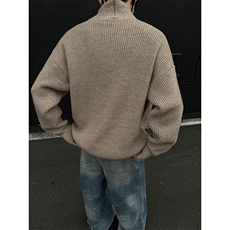 慵懒纽扣毛衣潮牌宽松休闲韩版简约慵懒潮牌针织开衫外套男女，男装针织衫/毛衣，星座601-1
