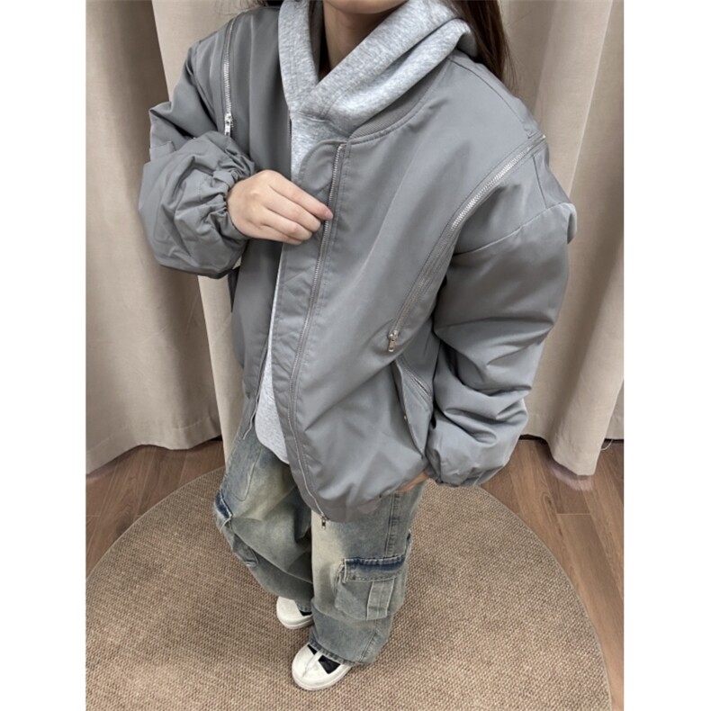 现货灰色三防面料夹棉棉服拉链多功能棉衣潮男JMF33-特p,男装棉衣,星座910A