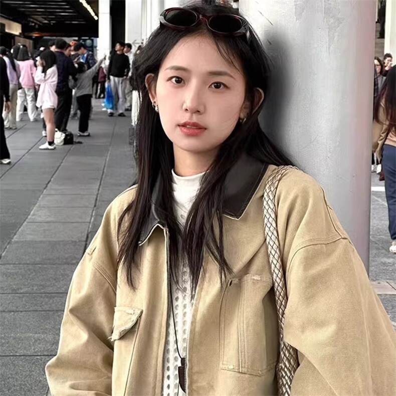 得物二开重磅百搭时尚潮流秋中长复古工装夹克外套男JK1298-P98,男装夹克,星座1103-3