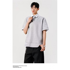 1506/QLD9020/P43翻领短袖polo衫夏季t恤韩版修身潮流百搭上衣，男装T恤，星座1506