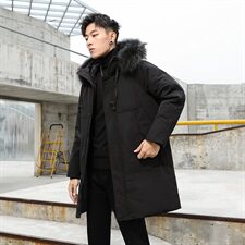 2020电商B247冬季新款港风连帽外套保暖抗寒加厚羽绒服男925，男装羽绒服，电商B247