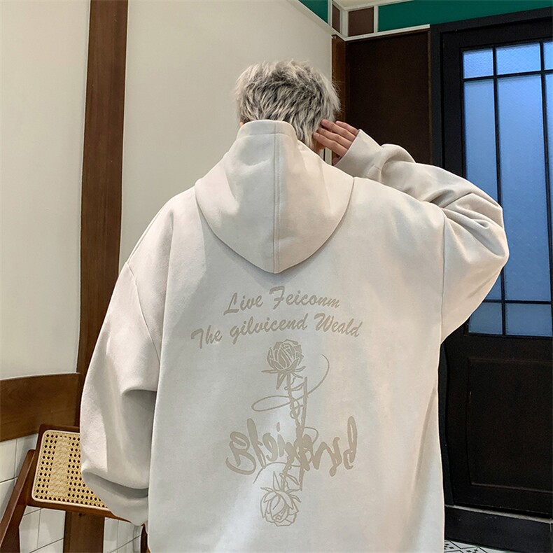 港风重磅复合鹿皮绒340克烧花工艺潮牌卫衣XZ301AW002P68,男装卫衣,星座301A
