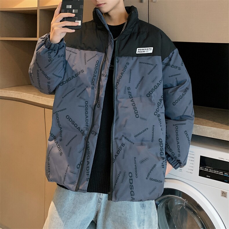 纯色文艺棉衣潮流气质新款棉服日系立领棉袄外套PL02310B-1-P70,男装棉衣,星座310B-1