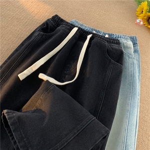 秋冬大码拼接牛仔裤 M-5XL 特批35控68图片