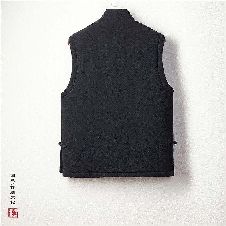 秋冬新款风男装棉麻提花男士棉马甲MJ106P130,男装背心/马甲,钱塘802