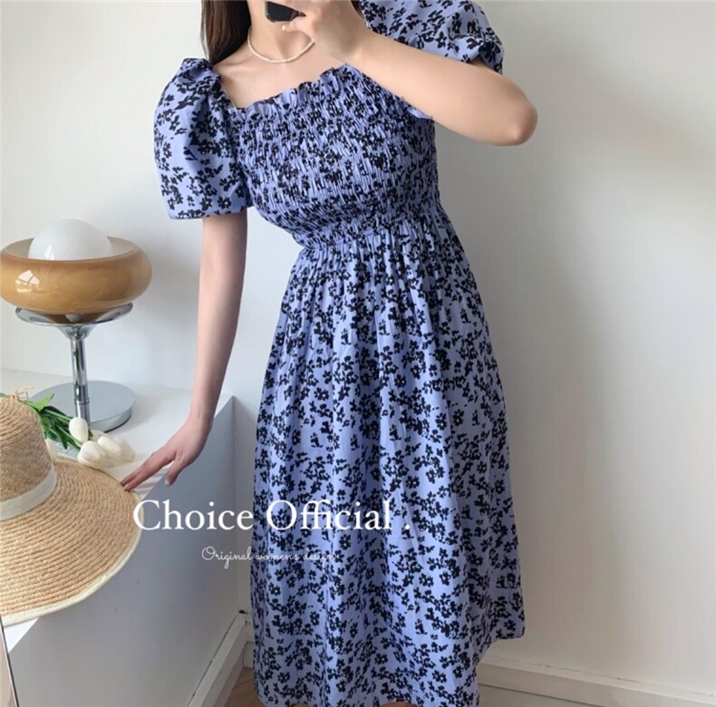 【NEW】新款显瘦印花连衣裙x008#,女装连衣裙,CHOICE 初袖