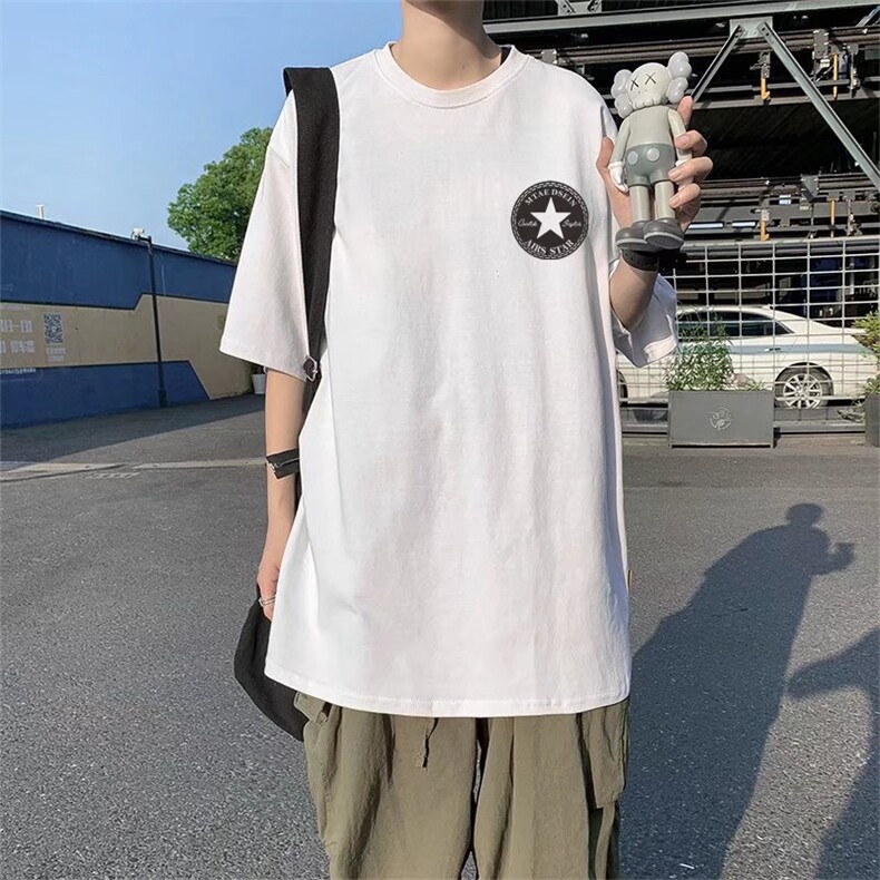 男圆领T恤宽松短袖Q878P25图片