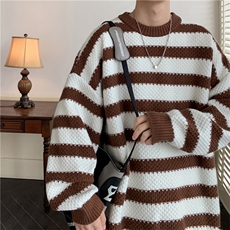 现货现货宽松圆领毛衣男秋冬百搭针织衫D329-QM802-P65控88，男装针织衫/毛衣，电商D329