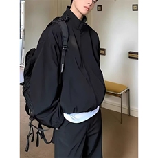 美式飞行员立领夹克男款秋季高级感宽松痞帅短款棒球服外套上衣服，男装夹克，星座506A