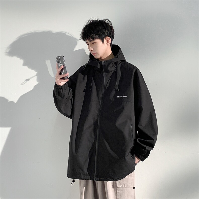 JK727-P46新款现货户外连帽夹克男冲锋衣外套，男装夹克，星座1204