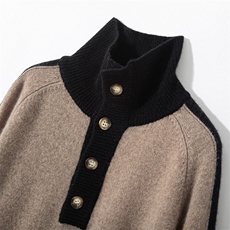 百搭高领羊毛衫修身显瘦POLO领设计经典TB款舒适保暖女毛衣，女装羊毛衫，宏杨羊绒