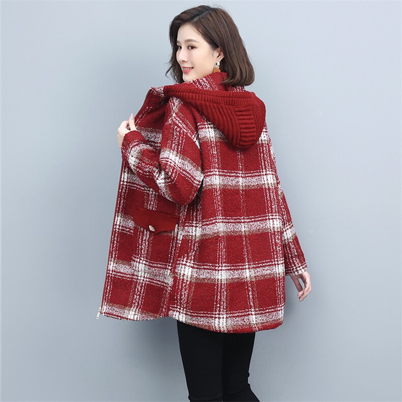 中长款自主图2022年冬季91%(含)-95%(不含)其他长袖,女装毛呢外套,独衣靓