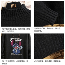 M18038-P45加绒款-P65半高领毛衣男士大码针织衫男毛线衣男砖墙，男装针织衫/毛衣，电商A040A