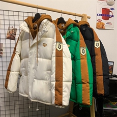 假两件连帽棉衣中性棉袄外套棉服男女面包服3361-P70控108，男装棉衣，星座207
