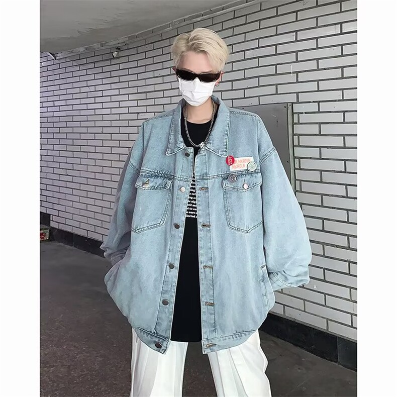 美式牛仔夹克外套潮牌男秋新款GW041P63,男装夹克,星座1116-2