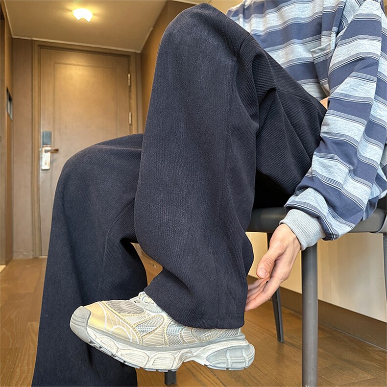 秋冬季灯芯绒裤子男潮流垂感裤子K8901-P35,男装休闲裤,星座210-1