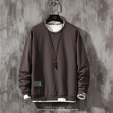 ins春季男士卫衣套头宽松日系潮上衣青少年卫衣W777-P30，男装卫衣，电商A128