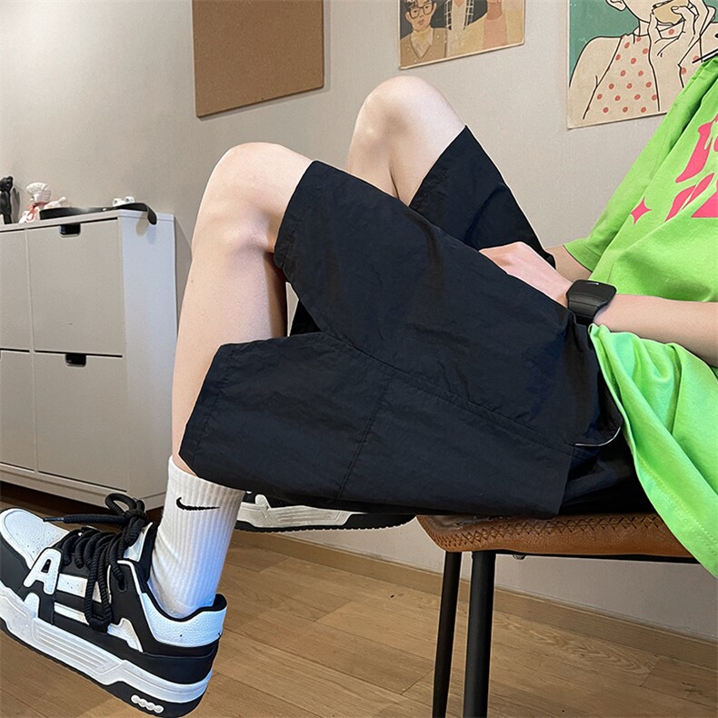 8XL-M 特大码短裤男多巴胺冰丝裤户外速干五分裤工装裤DK1524P25图片
