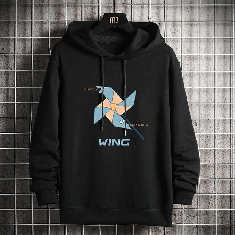WY2112-P40纯棉连帽卫衣男大码运动帽衫宽松薄外套网格挂拍,男装卫衣,电商A040A