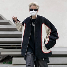 秋冬新款日系宽松夹克棒球服男女ins潮牌美式飞行服外套JK903，男装夹克，星座1116A-1（原606A）