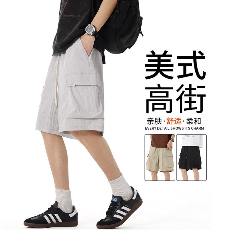 短裤男款夏季薄款宽松潮牌外穿美式休闲运动五分裤子男,男装牛仔裤,星座1206（原A206）