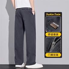 2026新款休闲裤男士春天丝莱赛尔潮牌高端商务直筒裤Z2604-P45，男装休闲裤，星座509