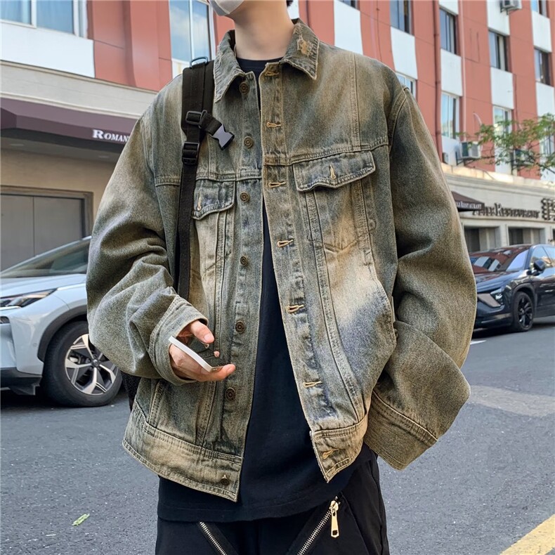 2023美式秋季牛仔夹克新款男时尚潮外套JK8201P65,男装夹克,星座1116-2