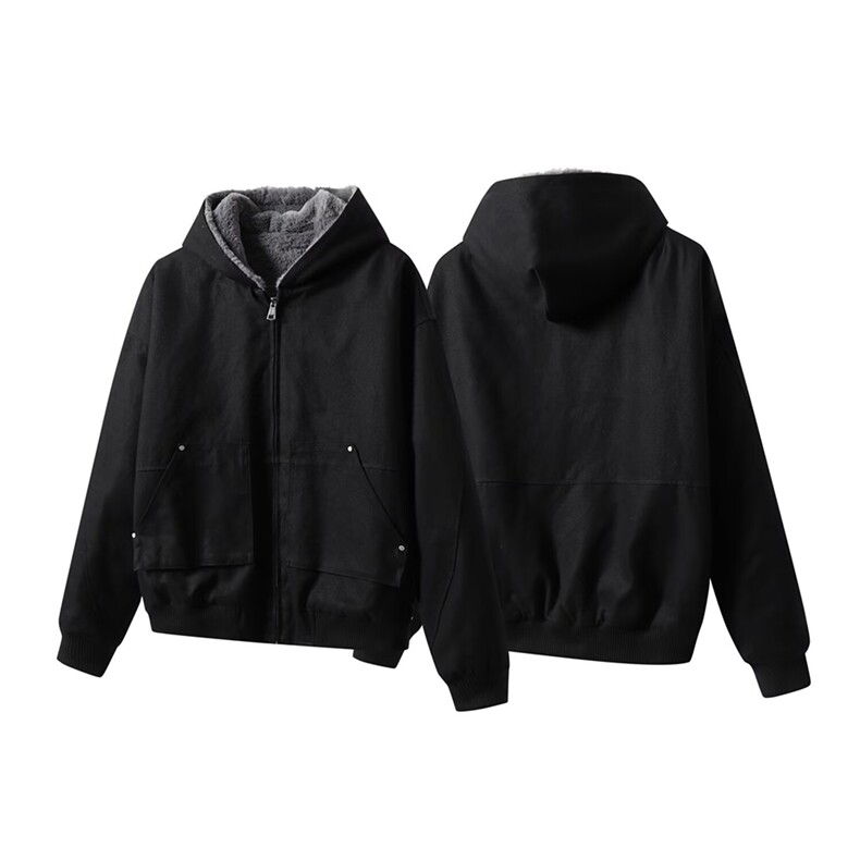 座山雕连帽棉服夹克MY0266特P125,男装夹克,星座908-1