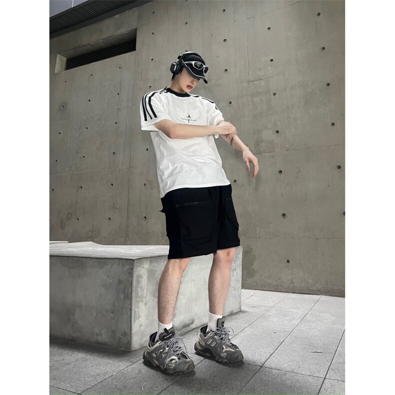 《自家图》工装短裤男士潮牌超薄宽松休闲中裤夏天DK801-P50,男装牛仔裤,星座1109-4