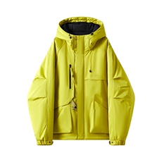 现货5W件冬季三防美式boxy解构连帽雪山冲锋衣棉衣男女棉服厚外套，男装夹克，电商A486