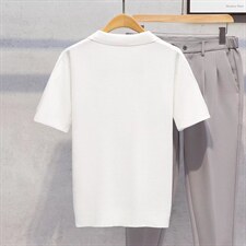 男春季潮韩版宽松百搭情侣冰丝短袖针织衫Q132P40，男装针织衫/毛衣，星座1116-2