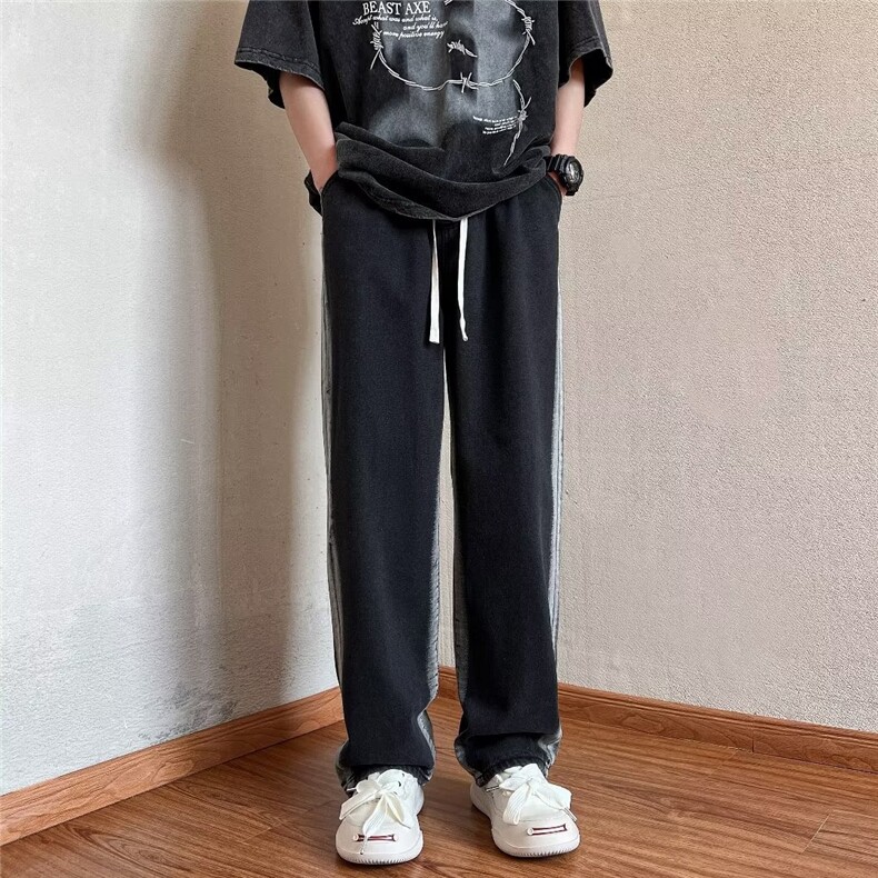 美式牛仔裤男春秋新款休闲直筒裤B9915P40,男装牛仔裤,星座1116-2