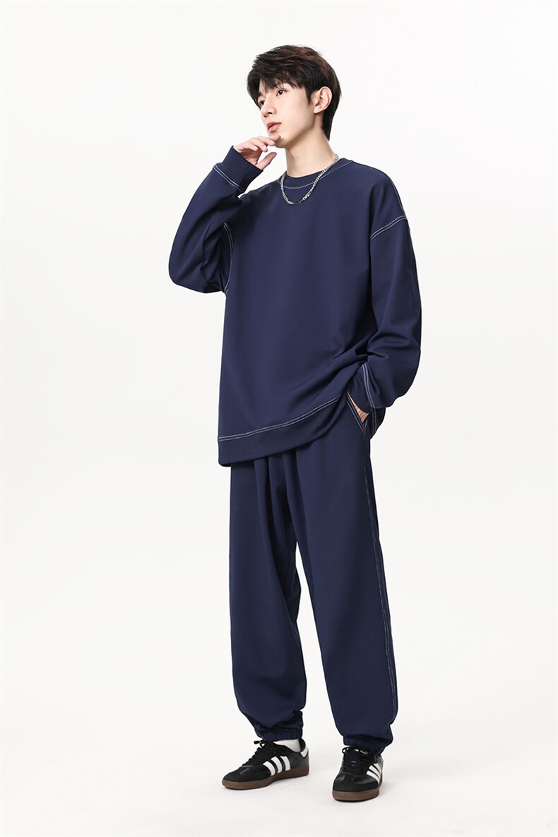 311B-1-9260-P53控108大码元秋季新款休闲卫衣运动情侣套装,男装休闲套装,星座311B-1